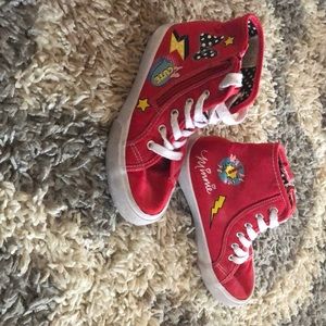 Super Cute Red Minnie Hightop Shoes